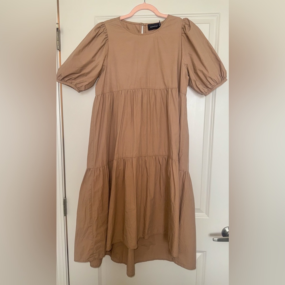 MINKPINK Tan Maxi Dress